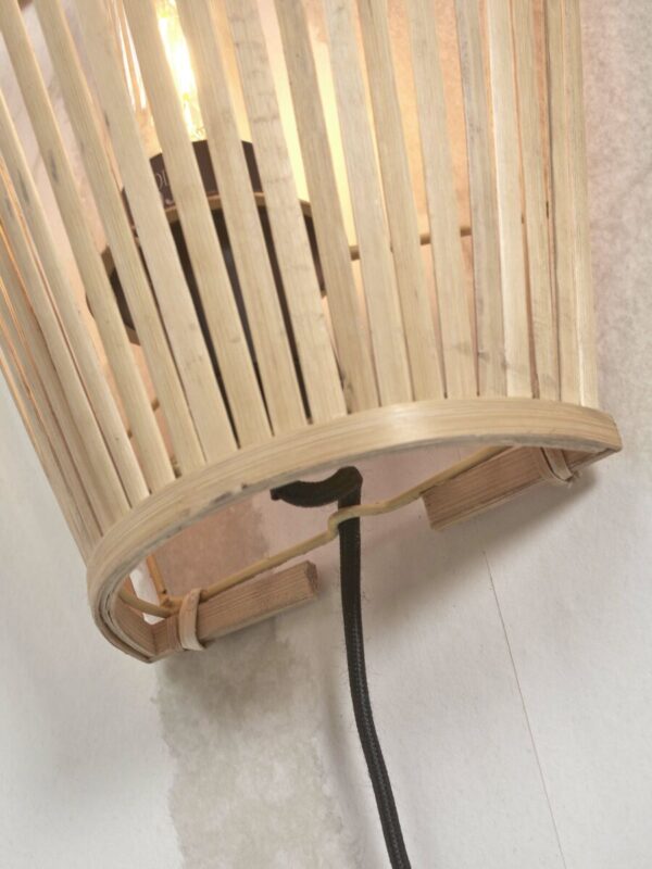 Wandlamp halfopen naturel bamboe GOOD&MOJO Merapi - Image 3