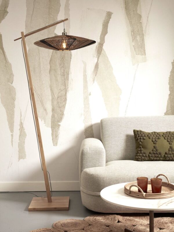 Bamboe zwart naturel bohemien vloerlamp GOOD&MOJO Iguazu - Image 2