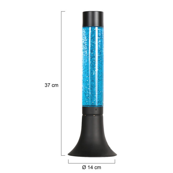 Zwarte glitter lavalamp Mexlite Volcan - Image 6