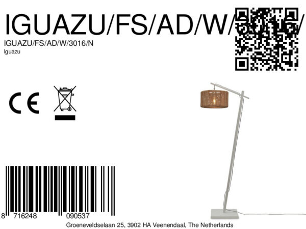 Bamboe naturel vloerlamp boheems GOOD&MOJO Iguazu - Image 12