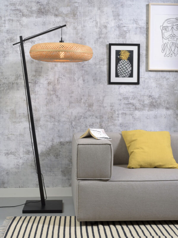 Bamboe bohemian vloerlamp naturel zwart GOOD&MOJO Palawan - Image 2