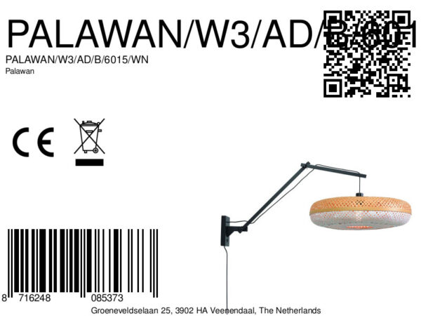 Witte boheemse wandlamp bamboe GOOD&MOJO Palawan - Image 10