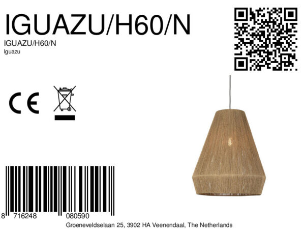 Naturel riet bohemian hanglamp zwart GOOD&MOJO Iguazu - Image 11