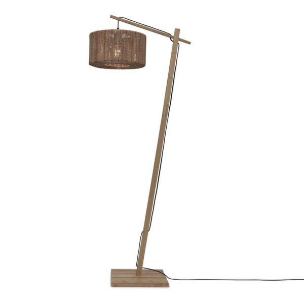 Naturel rieten bamboe vloerlamp bohemian GOOD&MOJO Iguazu
