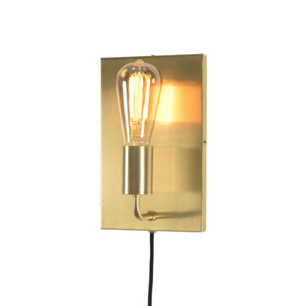 Rechthoekige minimalistische wandlamp goud It's About RoMi Madrid