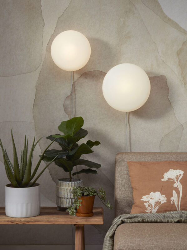 Wandlamp metaal glas wit Scandinavisch It's About RoMi Sapporo - Image 3