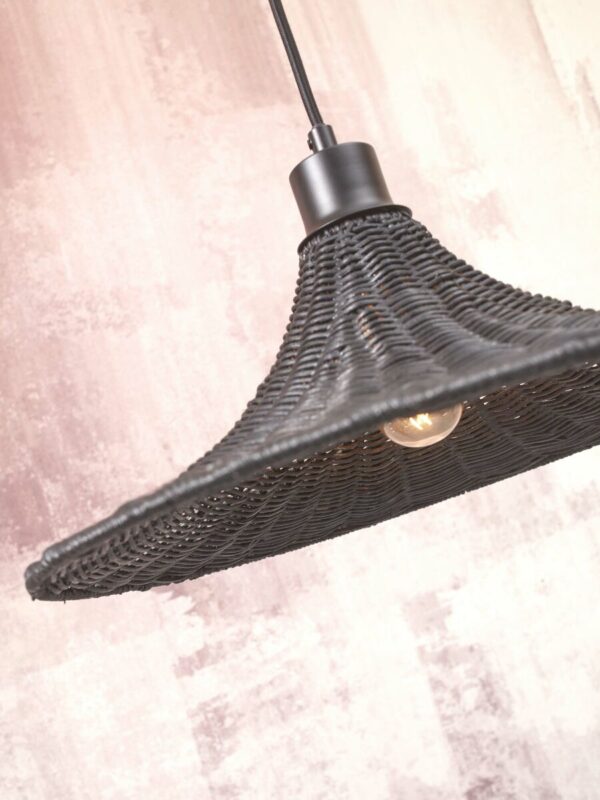 Rotan metalen hanglamp zwart bohemian GOOD&MOJO Borabora - Image 4