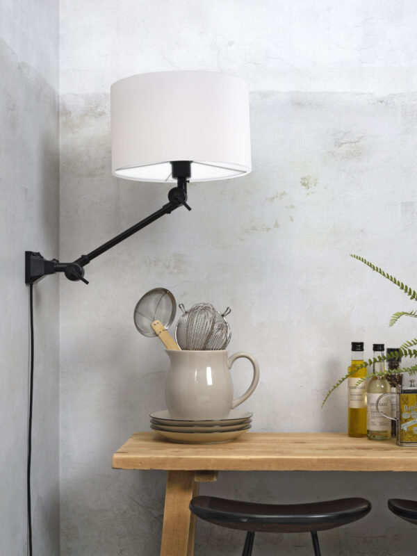 Witte retro wandlamp metaal It's About RoMi Amsterdam - Image 5