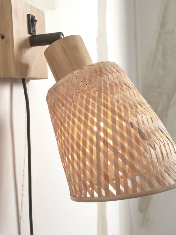 Bamboe boheems naturel wandlamp GOOD&MOJO Java - Image 4