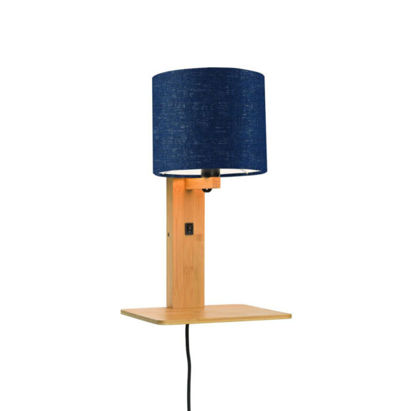 Blauwe plateau wandlamp naturel GOOD&MOJO Andes