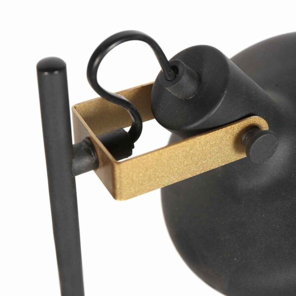 Trendy zwarte vloerlamp metaal Mexlite Prato - Image 6