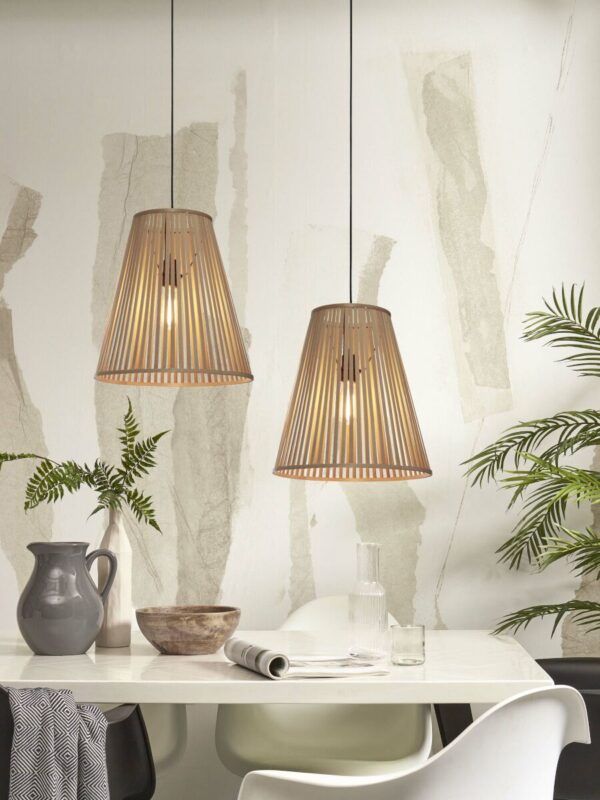 Naturel conische hanglamp bamboe L GOOD&MOJO Merapi - Image 5
