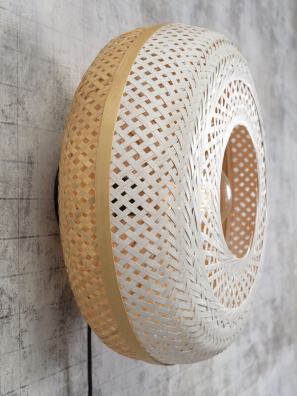 Witte wandlamp bohemian bamboe GOOD&MOJO Palawan - Image 8