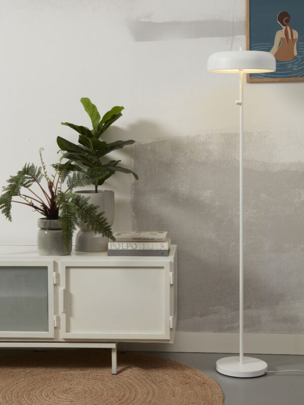 Wit-metalen ronde retro vloerlamp It's About RoMi Porto - Image 9