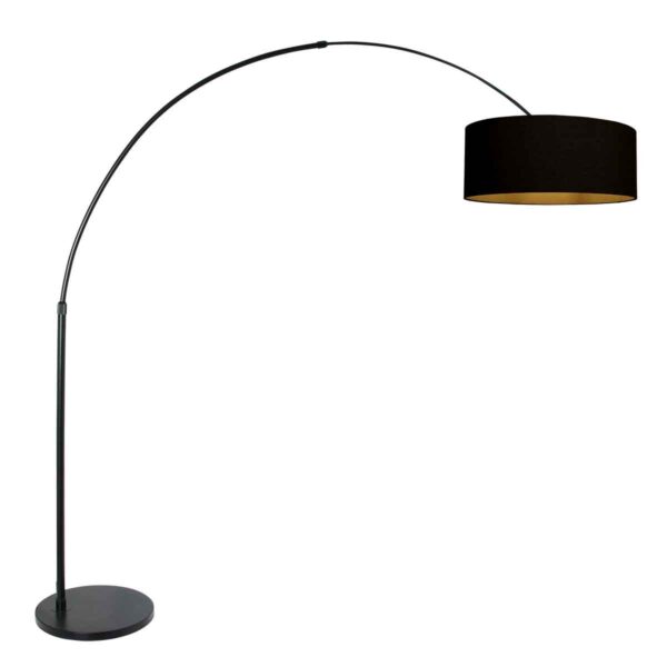 Zwarte vloerlamp boog Steinhauer Sparkled light