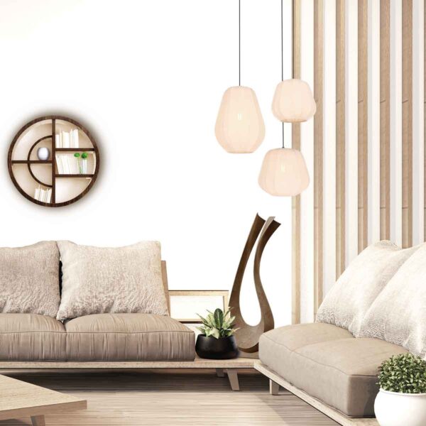 Hanglamp Japandi stijl van stof Anne Lighting Sable - Image 3