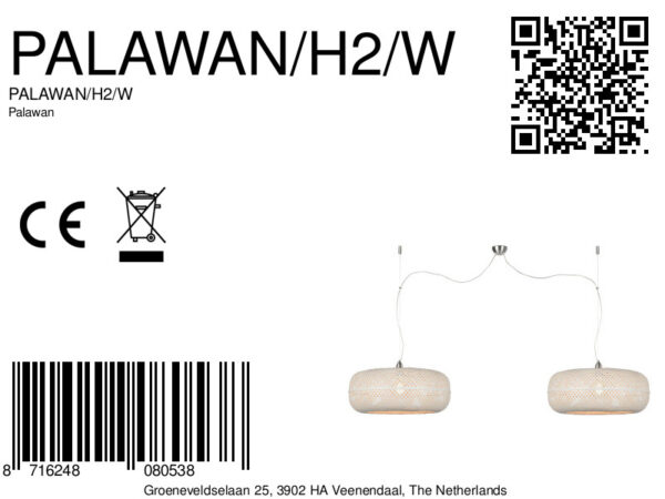 Hanglamp bohemien wit bamboe GOOD&MOJO Palawan - Image 8