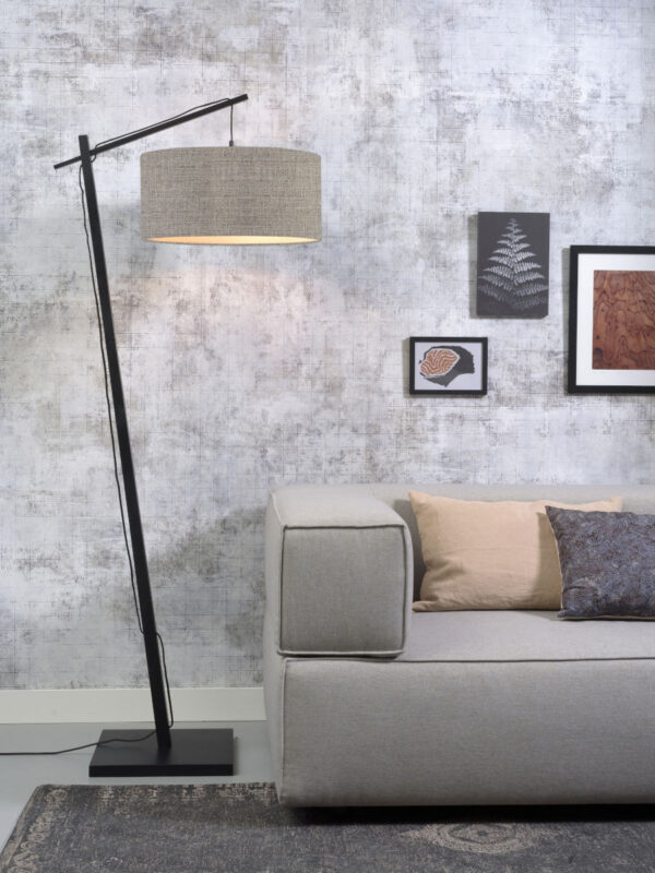Grijze bohemian vloerlamp bamboe GOOD&MOJO Andes - Image 2