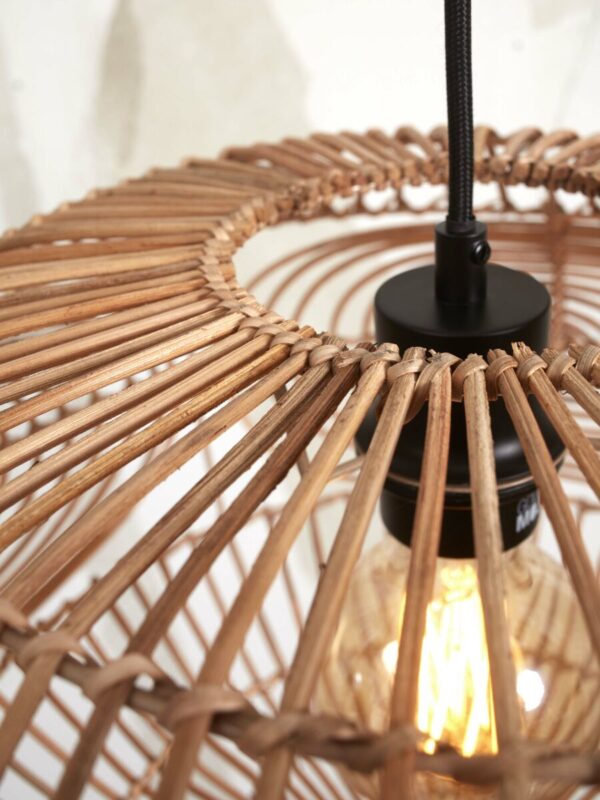 Bamboe/rotan bohemian vloerlamp wit/naturel GOOD&MOJO Madeira - Image 3