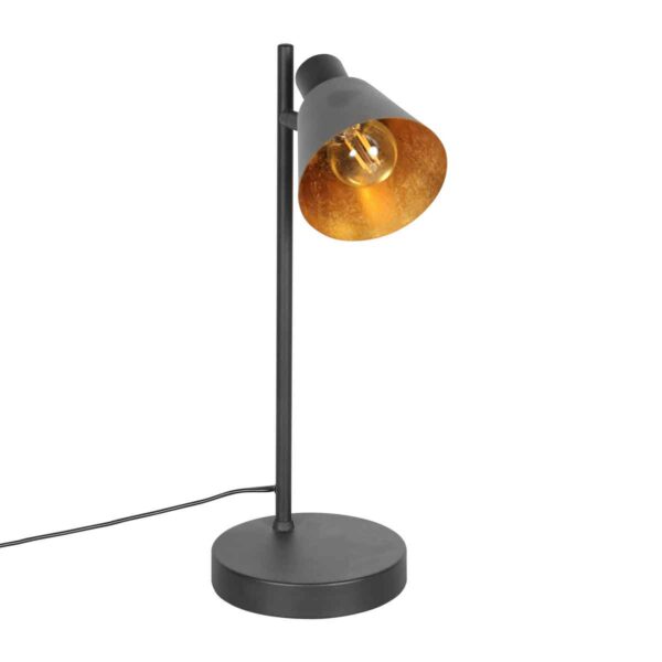 Metalen retro zwarte tafellamp Mexlite Oeroe - Image 2