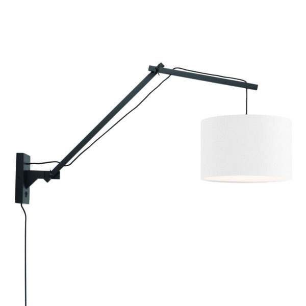 Witte wandlamp dubbelgewricht GOOD&MOJO Andes