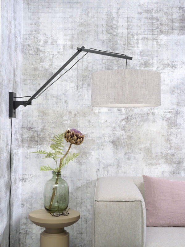 Witgrijze wandlamp dubbelgewricht breed GOOD&MOJO Andes - Image 5