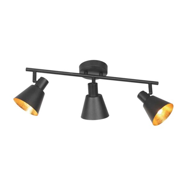 Spots zwart metaal retro Mexlite Oeroe