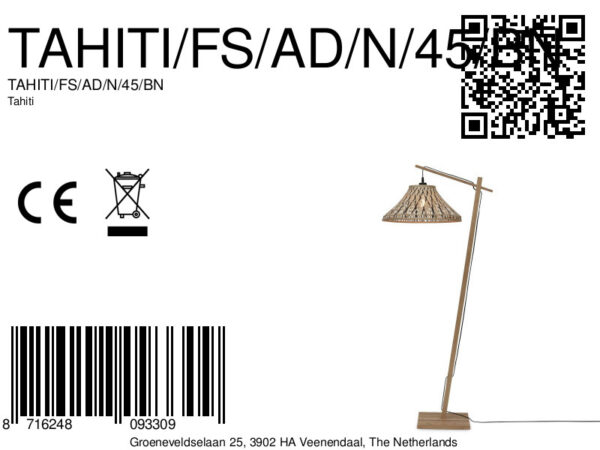 Bamboe vloerlamp bohemian zwart naturel GOOD&MOJO Tahiti - Image 13