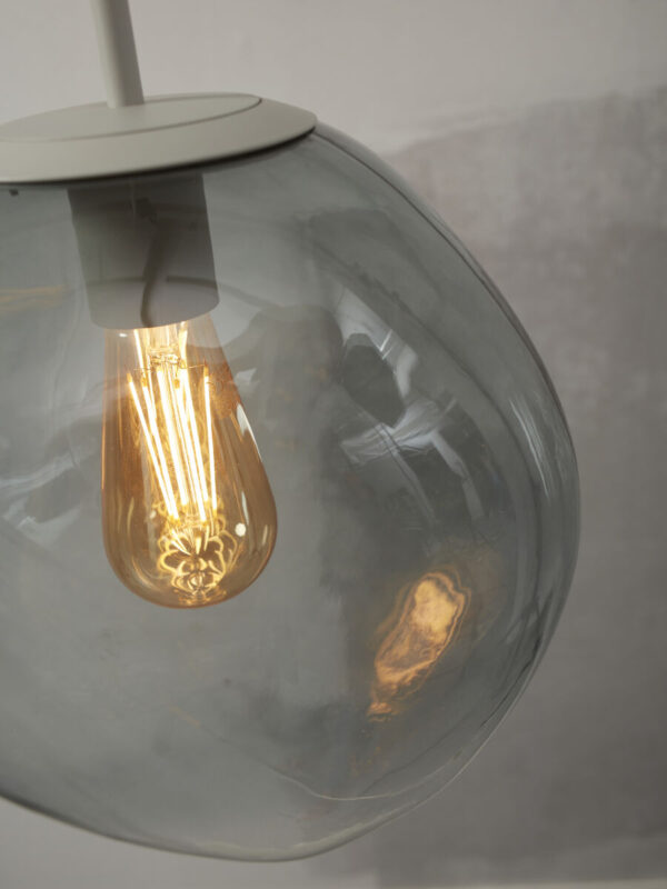 Moderne hanglamp grijs metaal-glas It's About RoMi Helsinki - Image 4
