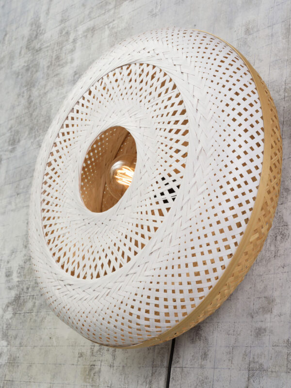 Witte wandlamp bohemian bamboe GOOD&MOJO Palawan - Image 7