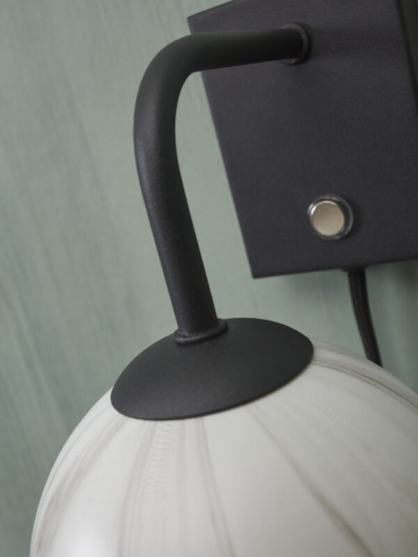 Zwarte wandlamp dessinbol gebogen It's About RoMi Carrara - Image 3