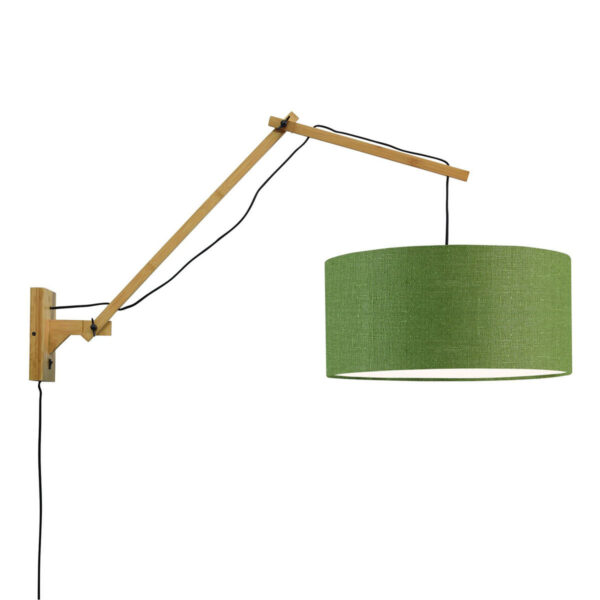 Groene wandlamp dubbelgewricht breed GOOD&MOJO Andes