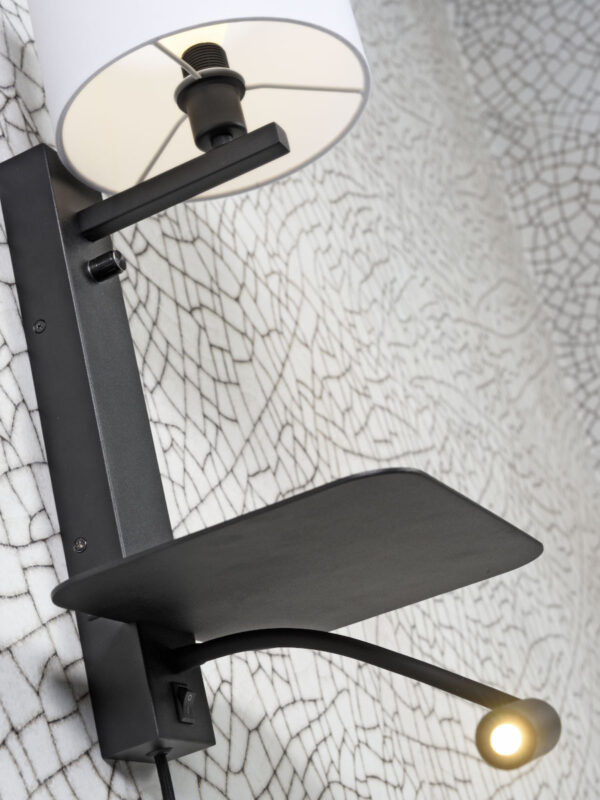 Grijze wandlamp modern linnen metaal It's About RoMi Florence - Image 9