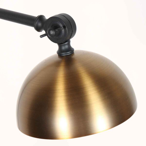 Retro zwarte vloerlamp bronze kap Steinhauer Pintino - Image 11