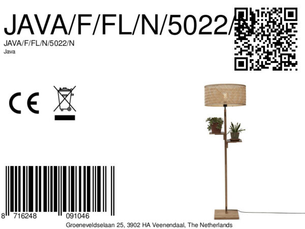 Naturel bamboe vloerlamp bohemian GOOD&MOJO Java - Image 13