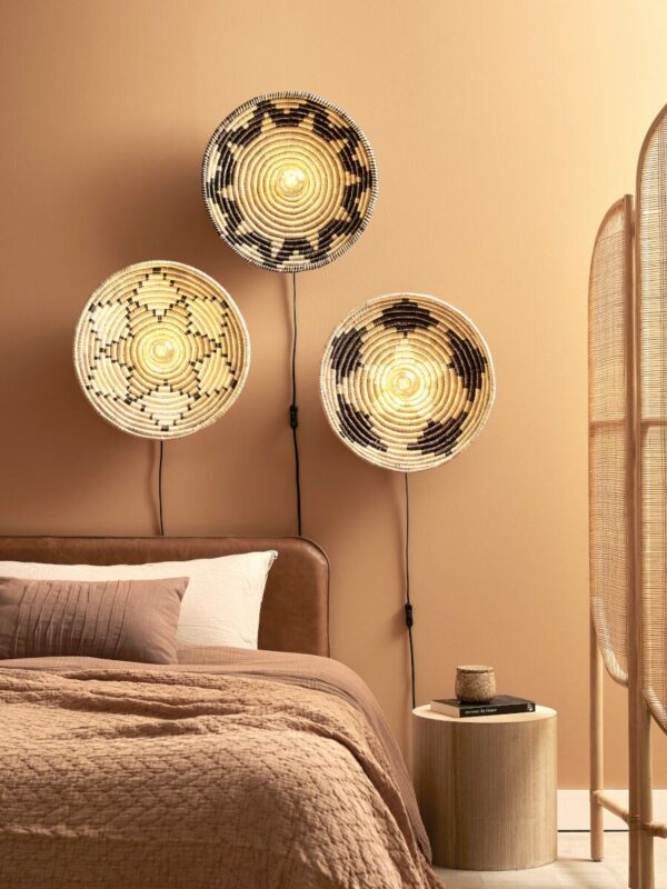 Bohemian zeegras wandlamp naturel/zwart GOOD&MOJO Andros - Image 2