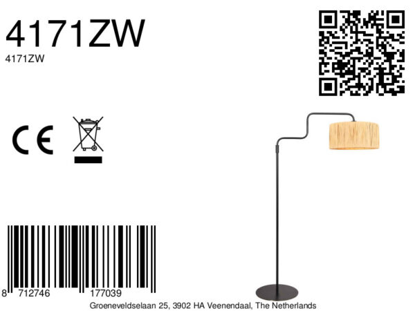 Naturel zeegras trendy vloerlamp Steinhauer Bloeba - Image 16
