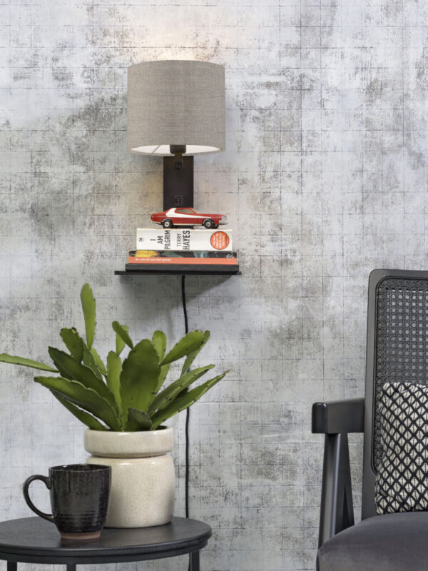 Loodgrijze plateau wandlamp GOOD&MOJO Andes - Image 5