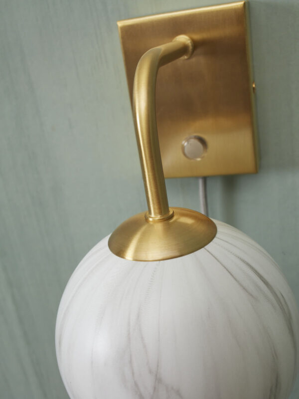 Goudkleurige wandlamp dessinbol gebogen It's About RoMi Carrara - Image 3