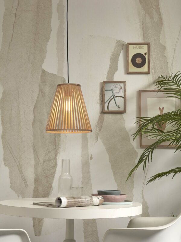 Naturel bamboe hanglamp conisch GOOD&MOJO Merapi - Image 2