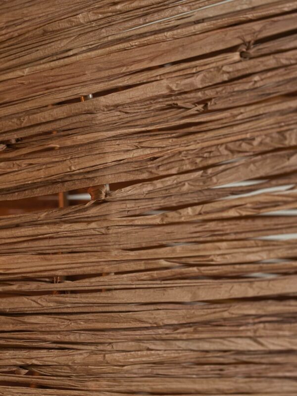 Achthoekige raffia wandlamp bruin GOOD&MOJO Panama - Image 8