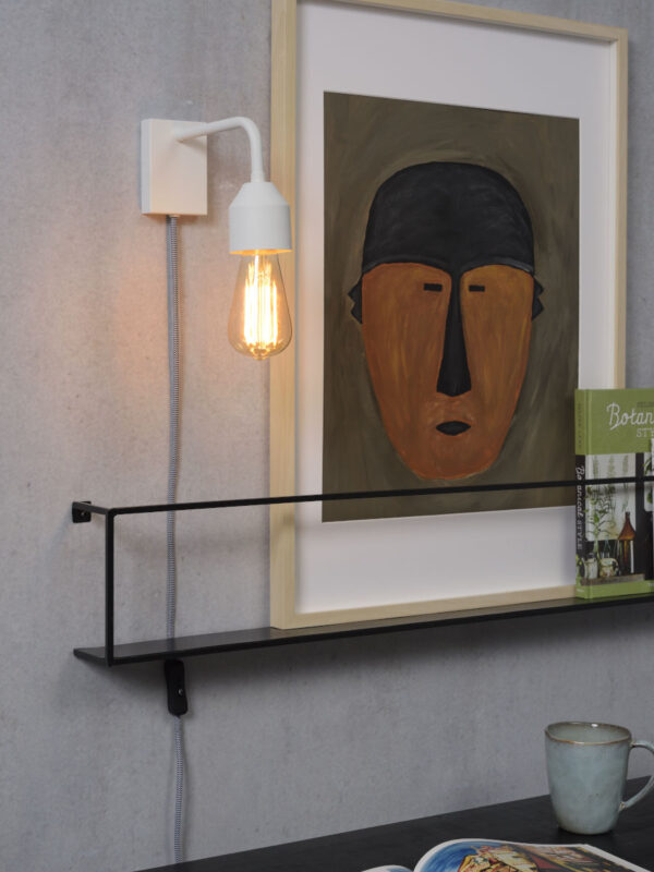 Metalen veelvormige wandlamp wit It's About RoMi Madrid - Image 2