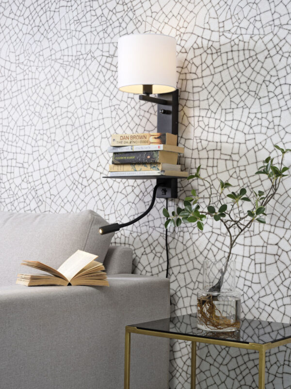 Metalen katoenen witte moderne wandlamp It's About RoMi Florence - Image 5
