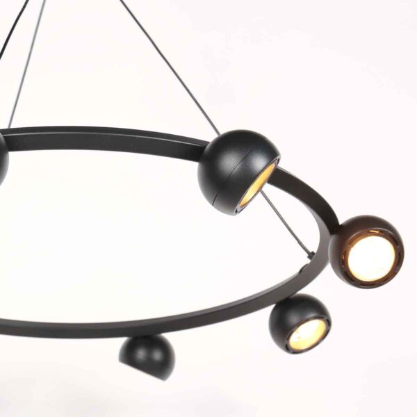 Retro ronde zwarte hanglamp modern design Steinhauer Marcadore - Image 12