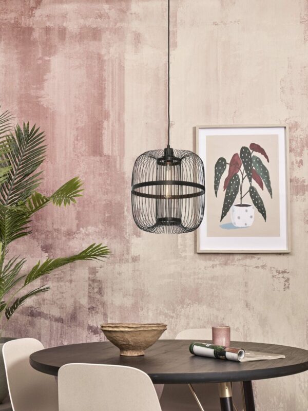 Zwarte ronde oosterse hanglamp GOOD&MOJO Hokkaido - Image 9