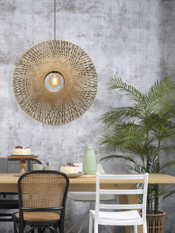 Ronde naturel bamboe bohemian hanglamp GOOD&MOJO Kalimantan - Image 2