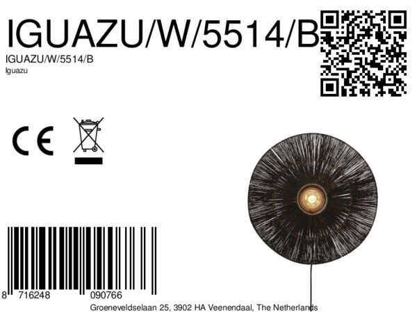 Boheemse zwarte wandlamp riet GOOD&MOJO Iguazu - Image 10