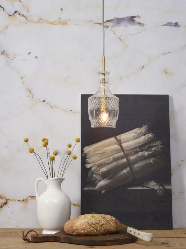 Klassieke glazen gouden hanglamp It's About RoMi Brussels - Image 9