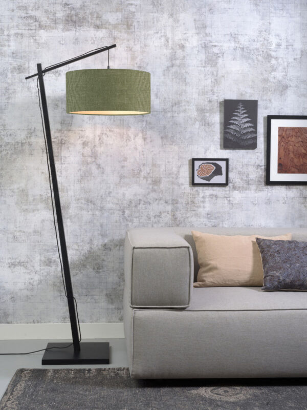 Groene linnen vloerlamp bohemian GOOD&MOJO Andes - Image 2