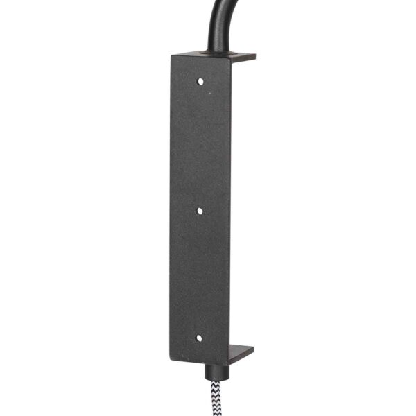 Witte stoffen trendy metalen wandlamp Steinhauer Bloeba - Image 8